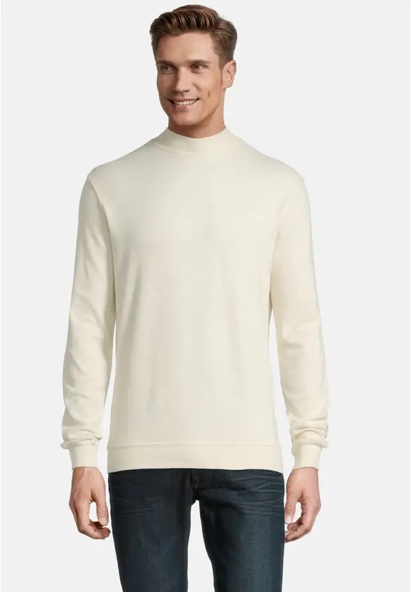 Steffen Klein Pullover Stehbund Soft Touch in creme Angebote
