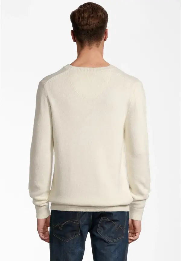 Steffen Klein Rundhals Soft Touch in creme Hotsell