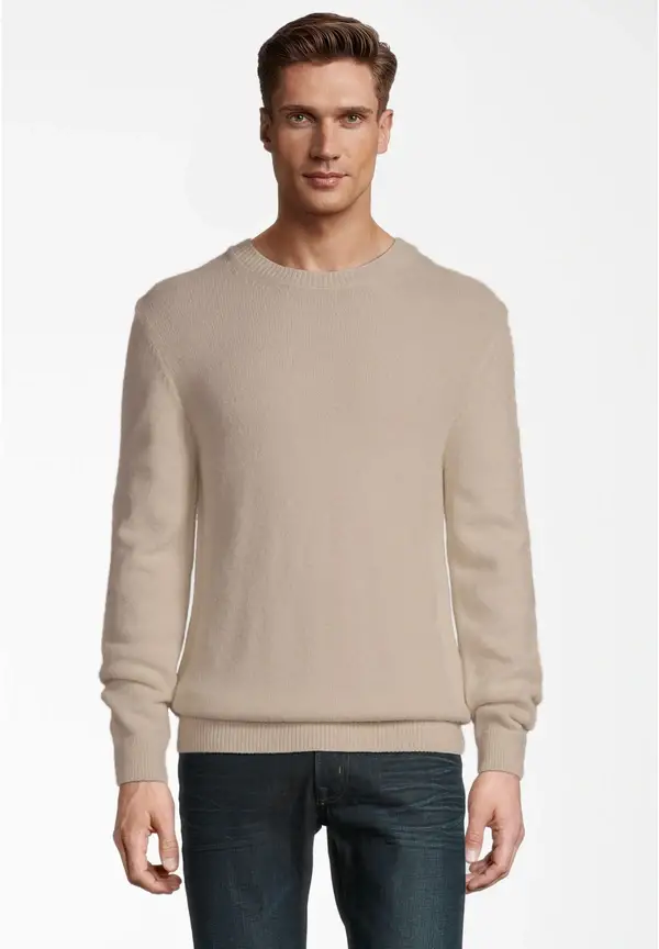 Steffen Klein Rundhals Soft Touch in beige