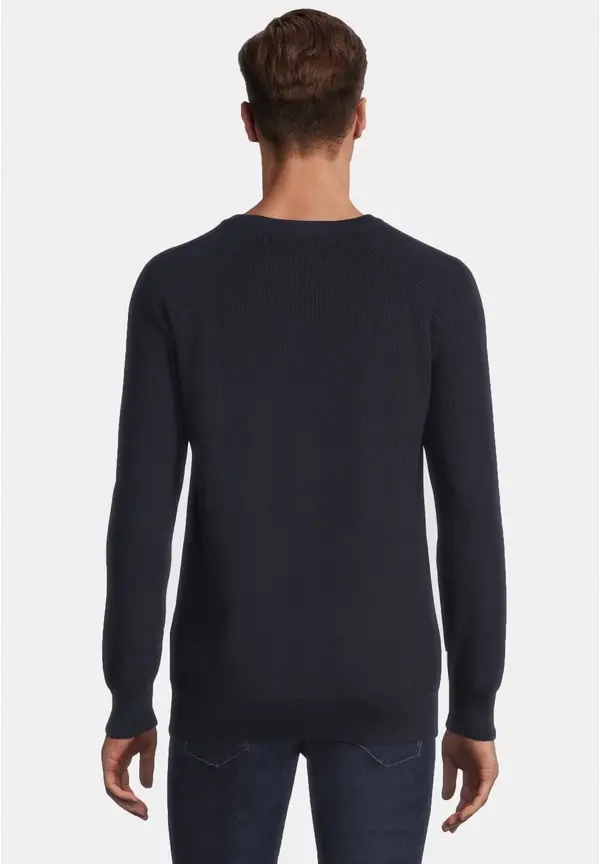 Steffen Klein Pullover Raglan Baumwoll Mix in Marine Blitzverkäufe
