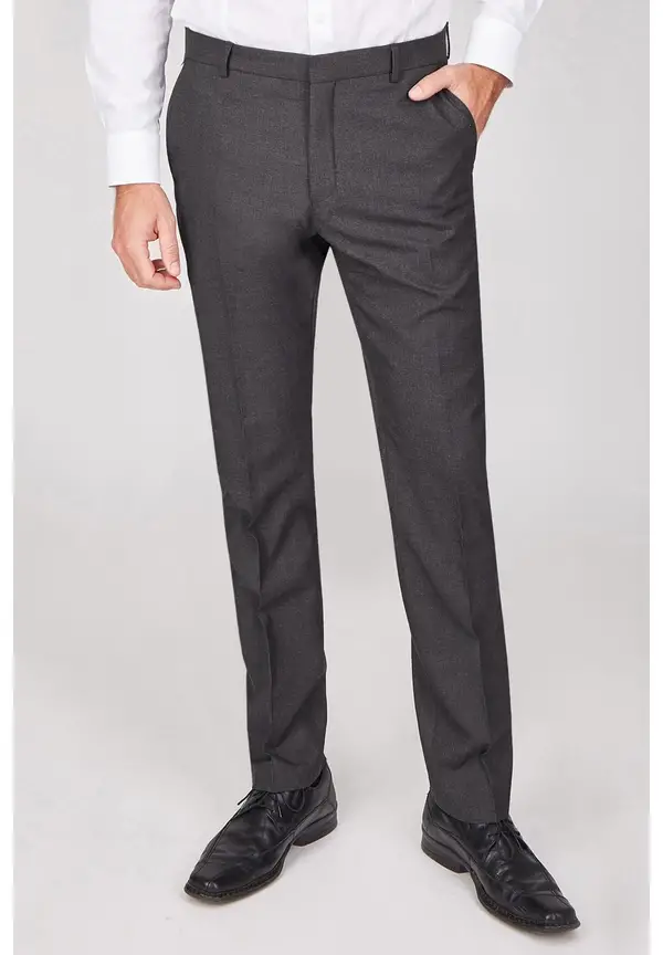 Steffen Klein Anzughose Stoffhose Slim Fit Business in Anthrazit Kostenloser Versand