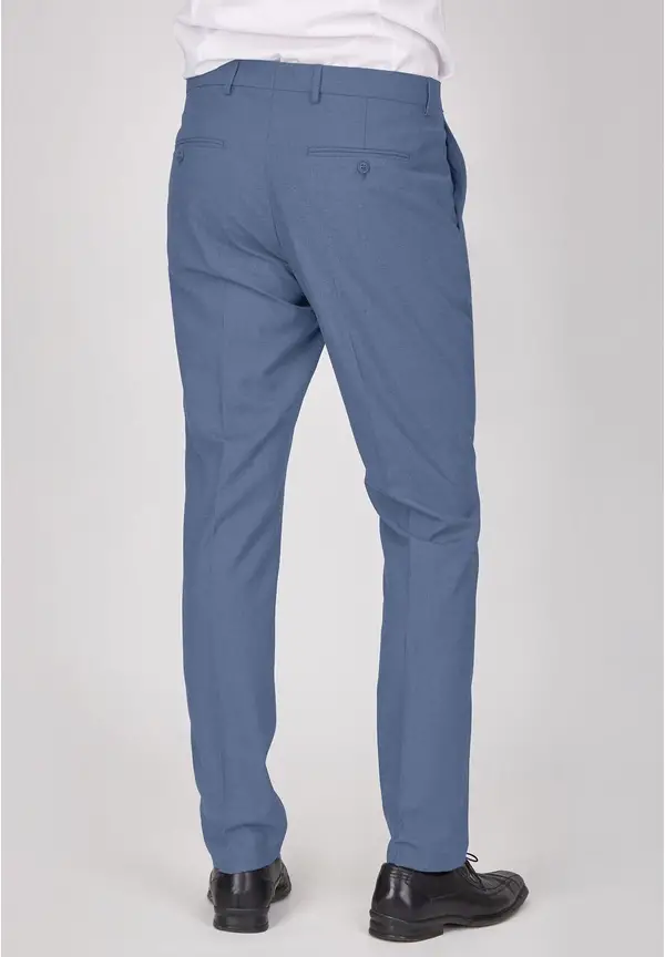 Steffen Klein Anzughose Stoffhose Slim Fit Business in Hellblau Fabrikpreis