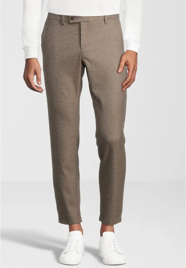 Steffen Klein Hose knöchellang zweifarbig in beige Flash Sale