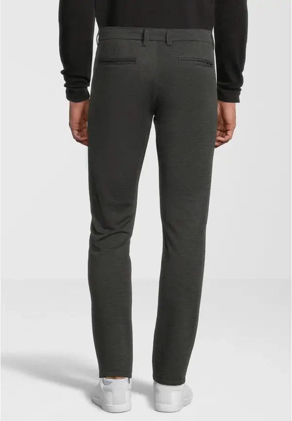 Steffen Klein Herren Hose Fil a Fil elastisch in anthrazit Cyber Monday