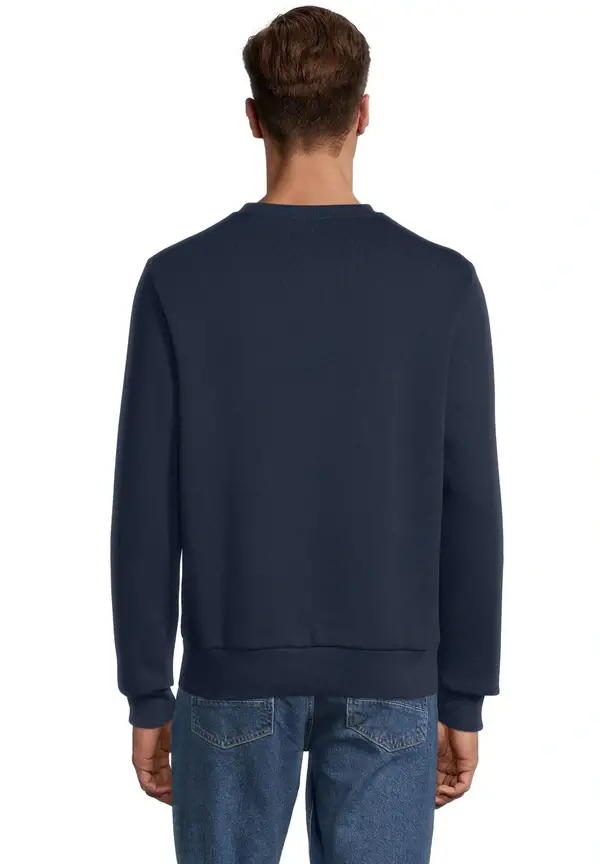 Steffen Klein Sweatshirt Logo-Stickerei in Marine Lagerräumung