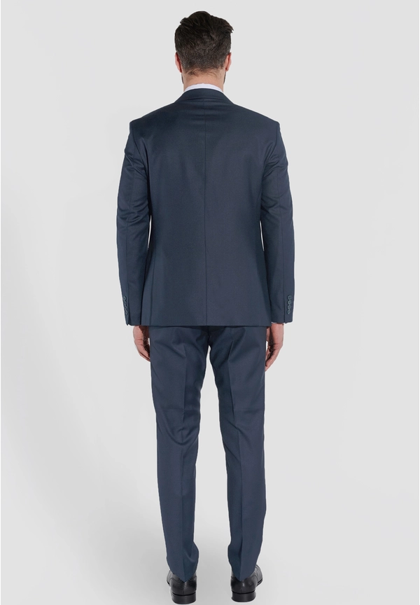 Steffen Klein Designer Anzug Slim Fit in Graublau Sonderangebot der Fabrik