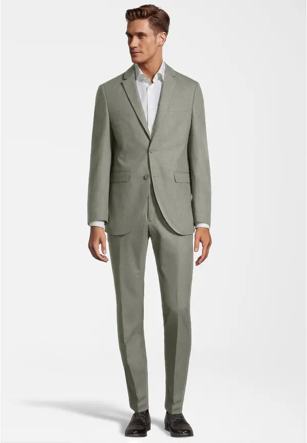 Steffen Klein Designer Anzug Slim Fit in khaki Fabrikladen