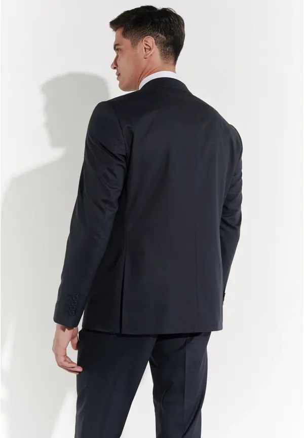 Steffen Klein Anzug Regular Fit elastisch in Navy Black Friday Preise