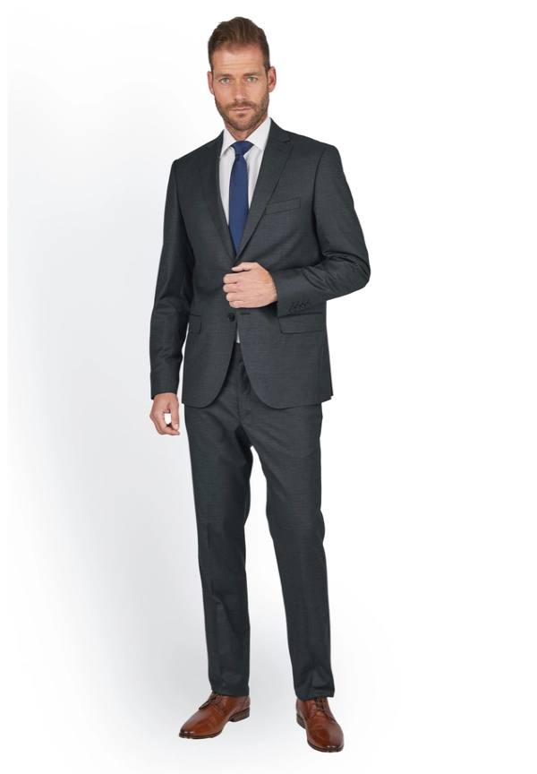 Steffen Klein Anzug Regular Fit elastisch in Anthracite Im Verkauf