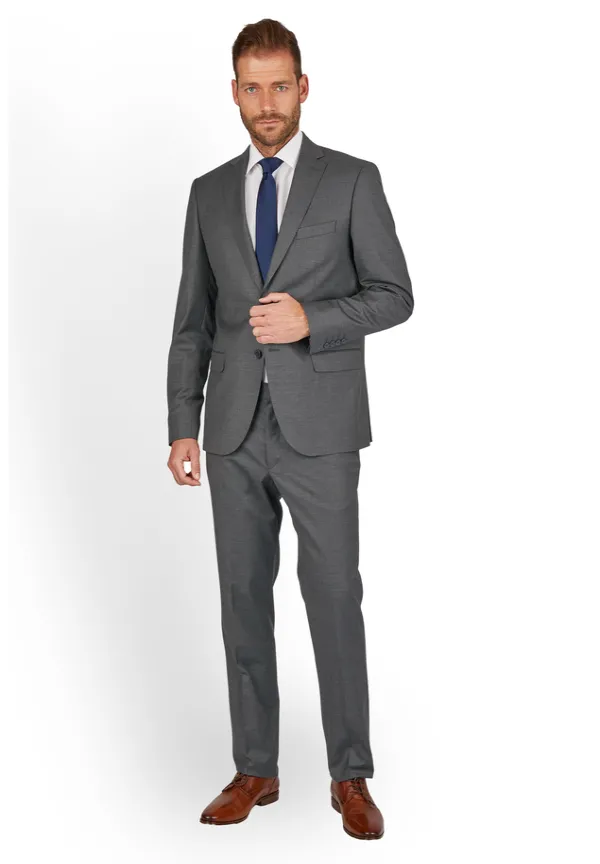 Steffen Klein Anzug Regular Fit elastisch in Grey zollfrei