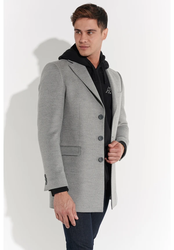 Steffen Klein Kurzmantel in Gray Verkauf