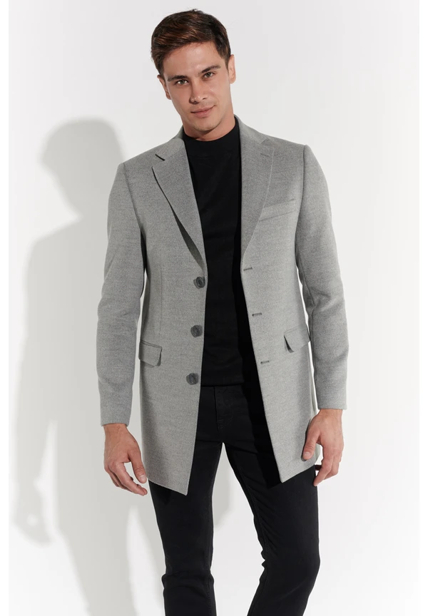 Steffen Klein Kurzmantel in Gray Verkauf