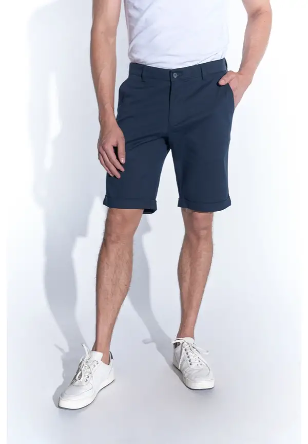 Steffen Klein Chino Shorts in Marine Fabrik Onlineshop