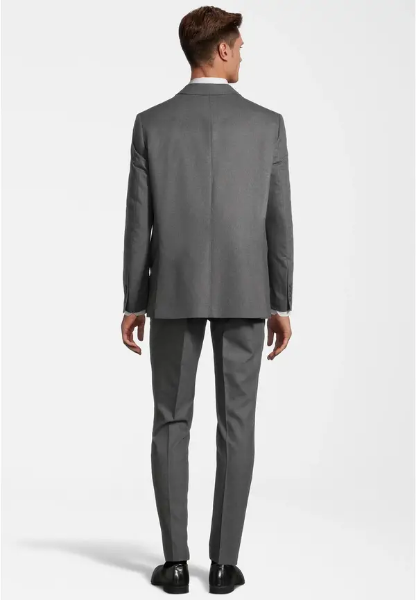 Steffen Klein Anzug Slim Fit elastisch in grau melange Saisonschlussverkauf