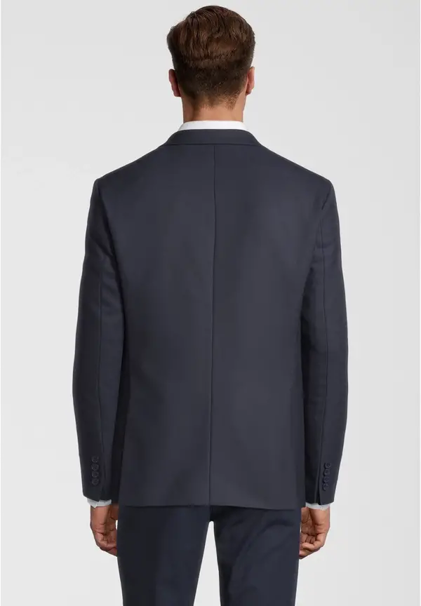 Steffen Klein Sakko Struktur Einstecktuch in Marine Top Angebot