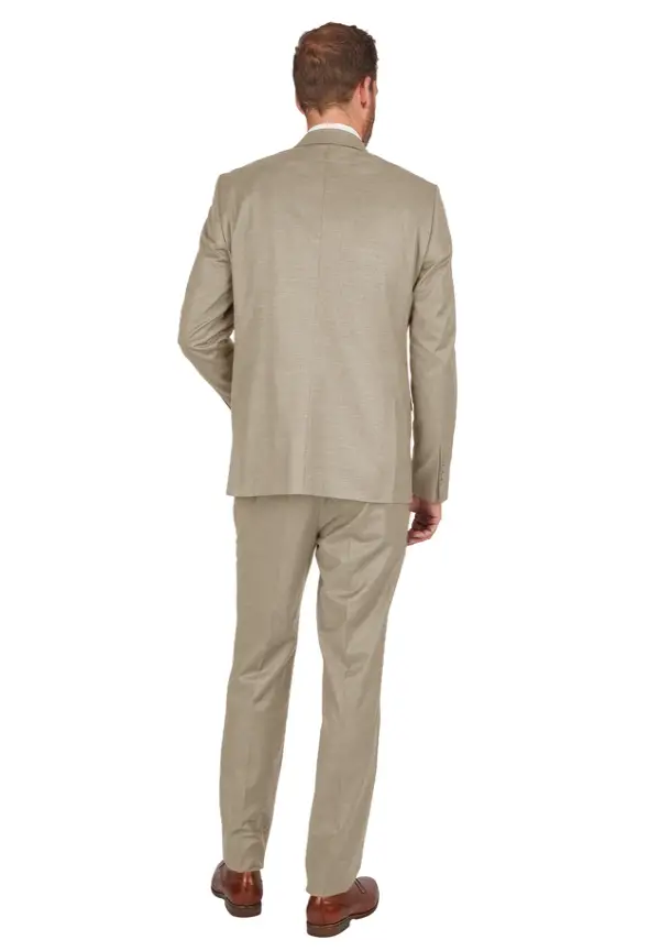 Steffen Klein Anzug Regular Fit elastisch in Beige Räumungsverkauf