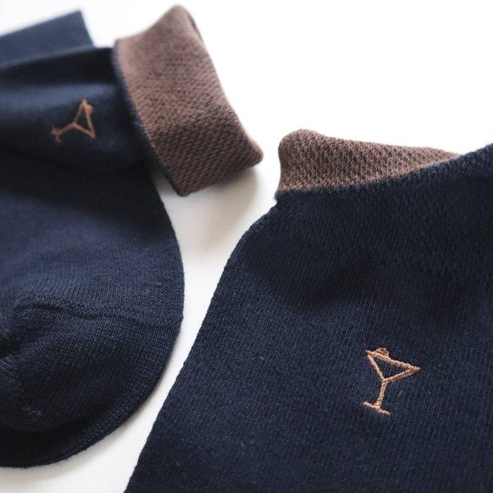 Strumpfbar 3er Pack Cotton Libre Marine Blau/Cognac Blitzverkäufe
